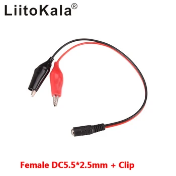 1/2 BUC 2 clemă 1 de sex Feminin DC Conector Adaptor 25CM Wire DC 5.5*2.1 mm Clipuri Crocodil de Testare Conduce