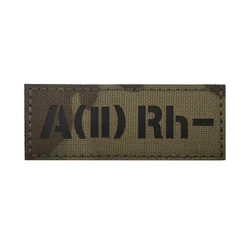 Militar Patch O1RH+ -A2RH + -B3RH + -AB4RH + Reflectorizante Tip de Sânge Insignia Primul Ajutor IR Insigna Patch-uri pentru Haine
