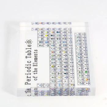 Clar Acrilic, Plexiglas Chimie Tabelul Periodic al Elementelor Inline Specimen Colecta Ambarcațiuni Ornament Student Cadou Birou Decor