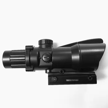 Tactic 4x Plastic Aplicare Telescop Mini Dot Sight Pentru Pușca de Vânătoare de Fotografiere Joc CS