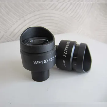 2 buc WF10X/22 MM Reglabil Optică de Înaltă Eyepoint Biologice Microscop Ocular Obiectiv cu Cauciuc Ochi Paznici Cupe