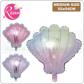 Roz violet baby shower fata de nunta, baloane cu aer hawaii shell balon de folie de Vară Pește petrecerea de ziua decor mare Jucărie Globos