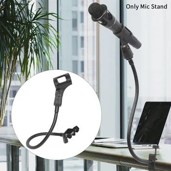 Brat microfon Stand Cu Clip de 360 de Grade Roti Acasă KTV Reglabil Gooseneck Non-Zero Tabelul de Montare Universal Flexibil