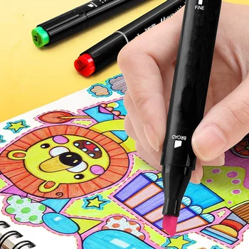 10buc Markere Colorate pentru Desen Dual Sfat Perie Stilou pentru Copii de Colorat Manga Schiță de Artă Graffiti Marker Rechizite Școlare