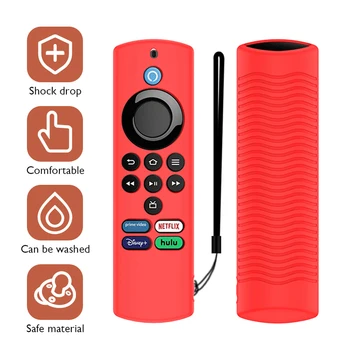 Controler de la distanță Caz Acoperire Pentru Amazon Foc TV Stick Lite Alexa Voce Remote Lite 2nd Gen Protector cu Maneci de Piele cu Detasabila