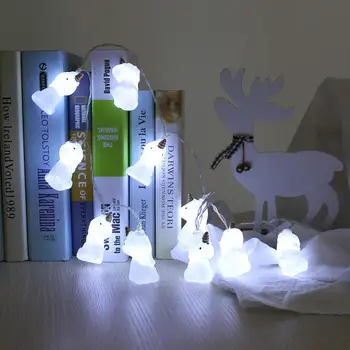 3D Unicorn Ghirlandă cu LED-uri de Crăciun Șir de Lumini Interioare DIY Copac Xmas Party Nunta Bedroom Home Decor de Anul Nou Baterie Lampă