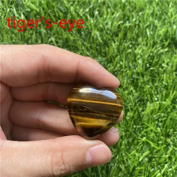 30MM Naturale Dragoste Puf in Forma de Inima de Vindecare de Cristal de Cuarț Piatră prețioasă de Buzunar Palm vă faceți Griji cu Pietre Cadou en-Gros De Bijuterii Pandantiv