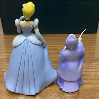 2piece 7-10cm Disney Classic Cinderella Prințesa și zâna cea bună figurina de Colectie Jucarii Model