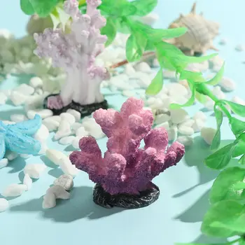 Artificială Coral Ornamente Rezervor De Pește De Simulare Steaua De Mare Rășină Recif Rock Decor Acvariu Desktop Podoabă Peisaj Face Cadou