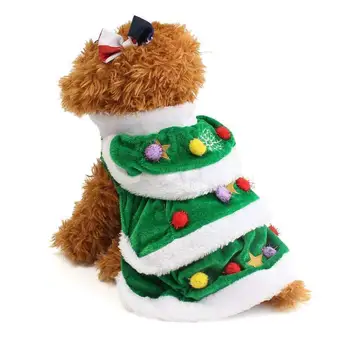 Crăciun Câine Mantie de Companie Haine de Iarna Pomul de Crăciun Haină Drăguță și Caldă Costume Câine Pentru Câini Și Pisici