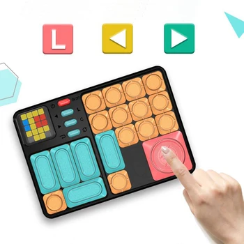 ANU Super Joc Labirint Huarong Drum Senzor Inteligent 500+ Întrebarea Bank Teaser Creier Puzzle-uri Interactive Portabile Jucării pentru Toate Vârstele