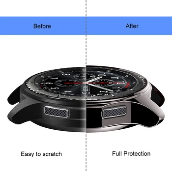 Caz de protecție de Film Pentru Samsung Galaxy Watch 3 41/45mm 46mm 42mm mai Nou Super-Subțire Ceas Inteligent Coperta Moale Cadru Pentru Viteze S3