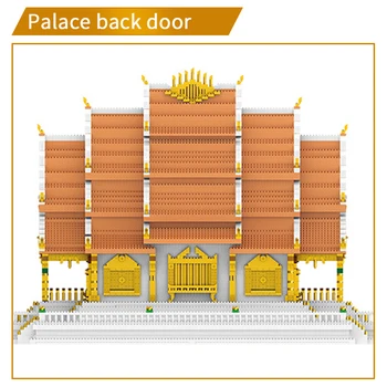 9846pcs Mini-Oraș Renumit Sfânt să Binecuvânteze Palatul Regal Blocuri Arhitecturale Prieteni Thailanda Case Cărămizi Jucarii pentru Copii