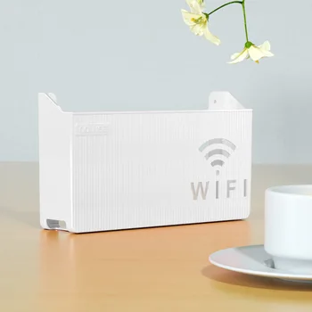 Wireless Router Wifi Raft de Depozitare pe Perete Cutie ABS Organizator Cutie Cablu de Alimentare Suport Organizator Cutie Decor Acasă Suportul Lari