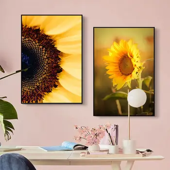 Floarea-soarelui DIY Lipicios Poster Documentație Printuri Postere de Arta Cameră Decor de Perete