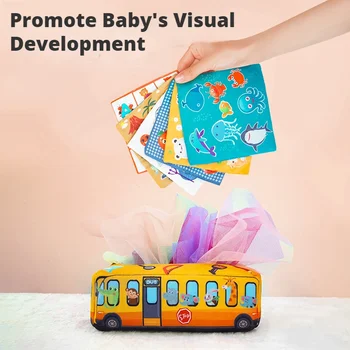 Baby Cutie de Tesut Montessori Jucarii Educative de Colorat Moale Senzoriale Jucărie Pentru Copilul Exercițiu Deget de Pompare Eșarfă de Mătase Cadouri 0-18M