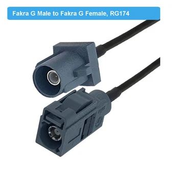 Gri Fakra G Masculin Feminin Cablu RG174 RAL 7031 RF Coaxial Cablu prelungitor cu Coadă Adaptor pentru Control de la Distanță Masina Telecomanda