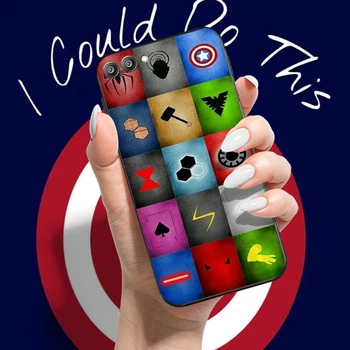 Marvel Captain America, Iron Man Caz Pentru Huawei Honor 10X 9X Pro Lite Pentru Onoarea 10 10 9 9A Telefon Caz Funda TPU Silicon Acoperă