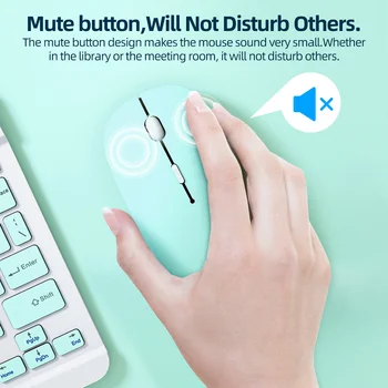 CHYI Nou fără Fir Bluetooth Mouse-ul Silent Ergonomic Mini-Jocuri Soareci Pentru Apple iPad, Windows, Android, IOS, PC Laptop Calculator de Birou