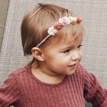 Fetita Bentita Copil Drăguț Elastic Banda De Părul Capului Nou-Născut Floare Copilul Bentita Pălării Copii Accesorii