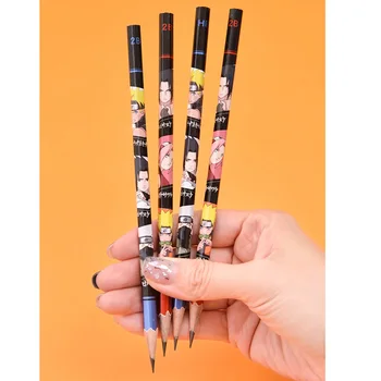 Deli 8pcs Papetărie Japonez Naruto Creioane pentru Scris School Accesorii Drăguț Anime Creion din Lemn HB 2B Premii Interesante pentru Copii