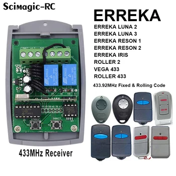 ERREKA MOTIVUL 1 / MOTIVUL 2 / Erreka LUNA 2 / LUNA3 Garaj Receptor 433mhz Cod Fix & Rolling Code Control de la Distanță Modul Receptor