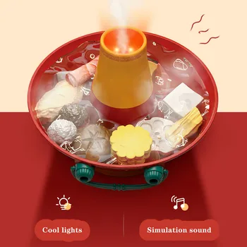 Copii de Simulare Spray Oală Fierbinte de Sunet și Lumină Bucătărie Jucării Abilitățile de Gătit Joc de Rol Jucarii Educative Cadouri pentru Copii