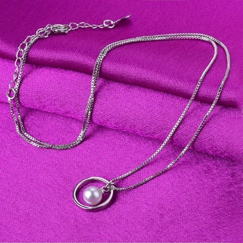 Moda Colier de Perle Fete Femei Coliere & Pandantive Statemant Cravată Colier Bijuterii Cadouri pentru Fiica în Drept Collares