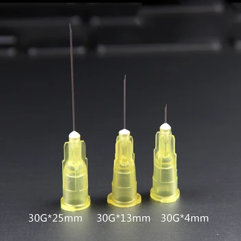 Nedureros ac mic de 13 mm 4 mm 25mm de unică folosință 30G medical micro-injectie mase plastice, cosmetice ac steril instrument chirurgical 100buc