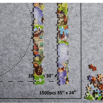 Puzzle-uri Pad Doar Puzzle Roll Simțit Mat Playmat-Uri Pătură de Până La 1500 BUC Accesorii pentru Puzzle de Călătorie Portabil