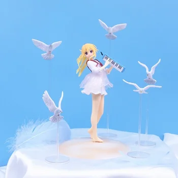 Japonia Anime în aprilie Kaori Miyazono melodica rochie Roz Ver PVC Acțiune Figura Figurine de Colectie Model Statuia Figura