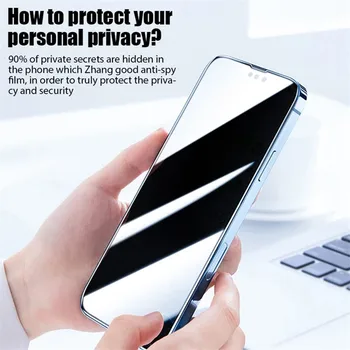 1-5Pcs Confidențialitate Ecran de Protecție pentru IPhone 12 13 Pro Mini Max 7 8 Plus Anti-spy Sticlă de Protecție pentru IPhone 11 Pro MAX XS XR X