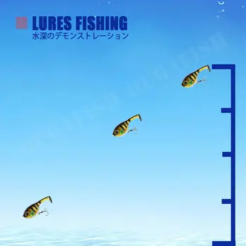 Softbait Balloonfish de Pescuit Nada 9.5 g 60mm Silicon Deraball Cu Calitatea Cârlig Scufundarea Pesca Accesorios Mar Bibanul Artificiale