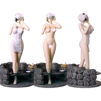 Anime Prosop de Baie YoRHa Nr. 2 Tip B Figura Baie Scena NieR:Automata Adulți Fata PVC figurina de Colectie Model Jucarii Papusa