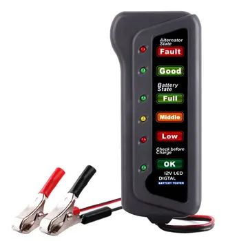 Masina de 12V Baterie Tester 6 LED Auto Digital Alternator de Încărcare Tester pentru Masina Motocicleta Instrument de Diagnosticare Auto