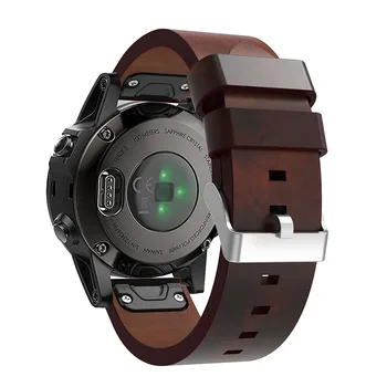 Piele watchband pentru Garmin Fenix 5 Plus GPS Safir 6 Pro Precursor 935 945 Abordare S60 Eliberare Rapidă Curea 22mm Bratari