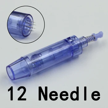 10buc 12/36/1R/3R pin albastru micro ac cargridge electric DR derma pen înlocuirea ace de cap din oțel inoxidabil ac tatuaj