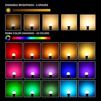 220V E27 RGB LED Lumină Bec 15W 20W 10W 5W RGBWW de Lumină LED-uri Lampada Schimbătoare pline de culoare RGBW Lampa LED Cu Telecomanda IR