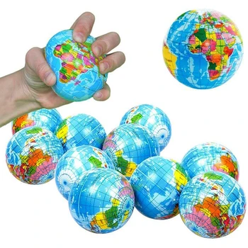 12buc/Set Pământ Moale Harta Lumii Mingea Jucarii Pentru Copii Lent în Creștere de Relief de Stres Anti-stres Noutate Gag Jucărie Copil Cadou Amuzant