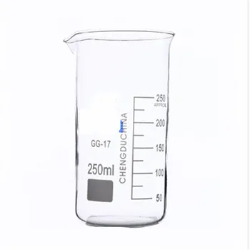 250mL pahar de Sticlă Înalt Formă Nouă Chimice de Laborator Sticlărie