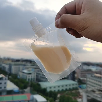 20ml Mini Clar de Plastic Transparent Spray de Buzunar Suc de Vin, Cafea cu Lapte Lichid Sac de Ambalare de Bauturi duză de Aspirație Sac de Depozitare