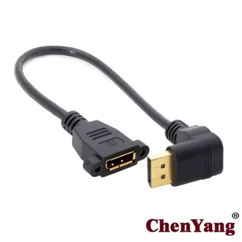 Chenyang Chenyang DisplayPort Display Port Bărbat la Femeie de 90 de Grade în Sus sau în Jos în Unghi Cablu de Extensie