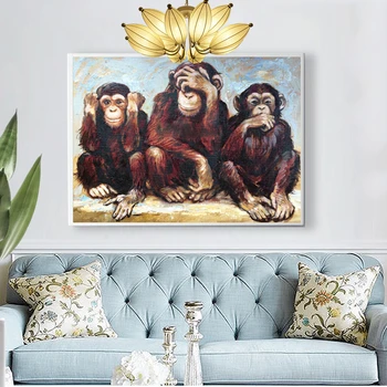 Huacan 5d Diamant Pictura Noii veniți Maimuță Mozaic Animale Darul Manual Broderie Gorilla Decor Acasă