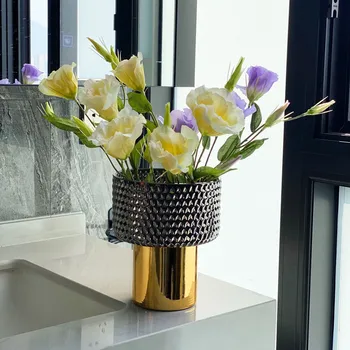 Lumina De Lux Sticla Vaza De Flori Aranjament De Flori Vaze Acasă Living Hidroponice De Plante Masă Decoratiuni Artizanat