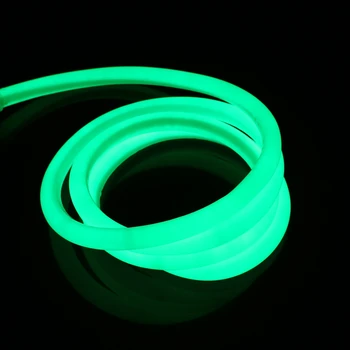 360 de Grade Rotund LED neon Banda 220V 240v Lumină de Neon Flexibil rezistent la apa 120leds/m runda a doua fire de lumină în aer liber 1m 5m 10 m 20 m 50