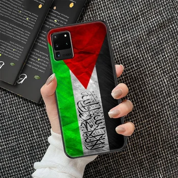 Palestina Pavilion caz de Telefon Pentru Samsung Galaxy Nota 4 8 9 10 20 S8 S9 S10 S10E S20 Plus UITRA Ultra negru de lux, coperta bara