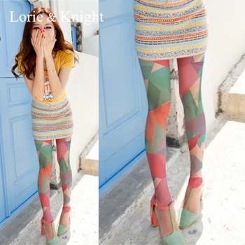 Moda De Vara Dresuri Ciorapi Colorate Triunghi Cu Model De Chilot Strâmt