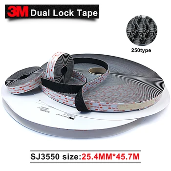 De vânzare la cald promovarea 3M dual lock elemente dublă față-verso bandă neagră rezistent la apa acrilice auto bandă adezivă 1in * 50 de metri pe vânzare