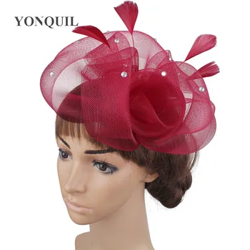 Mireasa Elegant Ochiurilor De Plasă De Modă De Pălării Pentru Femei Tul Fascinator Pălărie Ac De Păr Pentru Femei Superbe Accesorii De Par Cu Flori De Lux