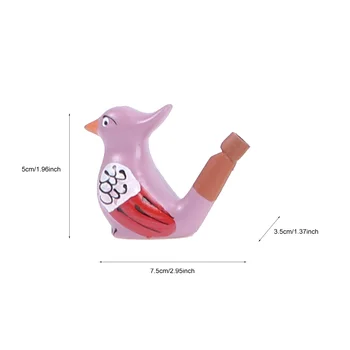 6pcs Ceramice de Păsări de Apă, Fluier Jucărie Bathtime Instrument Muzical Devreme Jucărie de Învățământ Pentru Copii, Petrecere de Aniversare Cadouri Aleatoare Stil